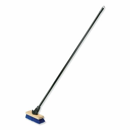 STICKY SITUATION NSN6827630 59 in. Flex Sweep Broom & Metal Handle Black & Blue ST3758265